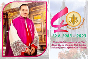 Chúc mừng 40 năm Hồng ân Linh mục của Đức Ông PX Cao Minh Dung
