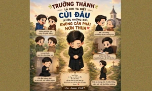 Trưởng thành là khi ta biết cúi đầu trước những điều không cần phải hơn thua