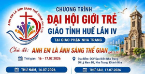 Trực tiếp Đại Hội Giới Trẻ Giáo Tỉnh Huế lần thứ IV tại Giáo phận Nha Trang